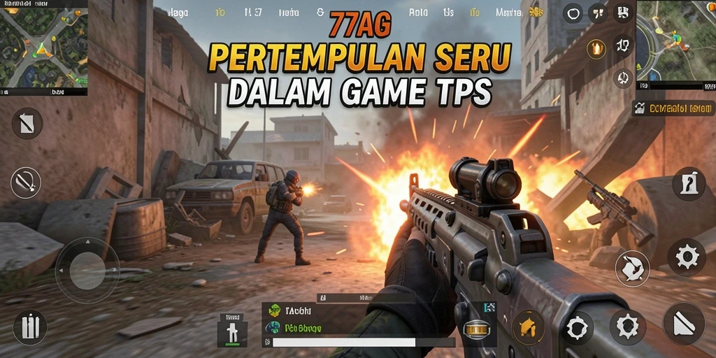 Tampilan seru gameplay 77AG dengan pertempuran intens.