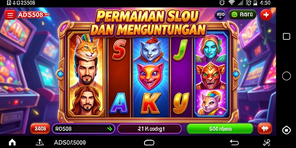 Tampilan gameplay slot yang menarik dan penuh warna di ADS508.