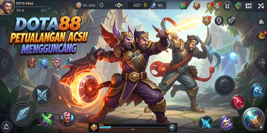 Tampilan gameplay DOTA88 yang penuh aksi dan grafik menakjubkan.