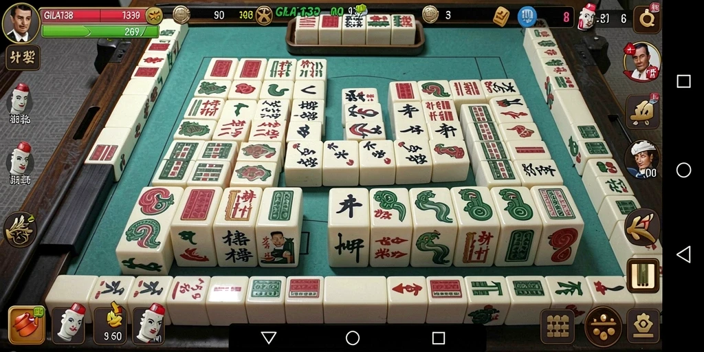 Tampilan gameplay seru dari GILA138 dengan ubin Mahjong.