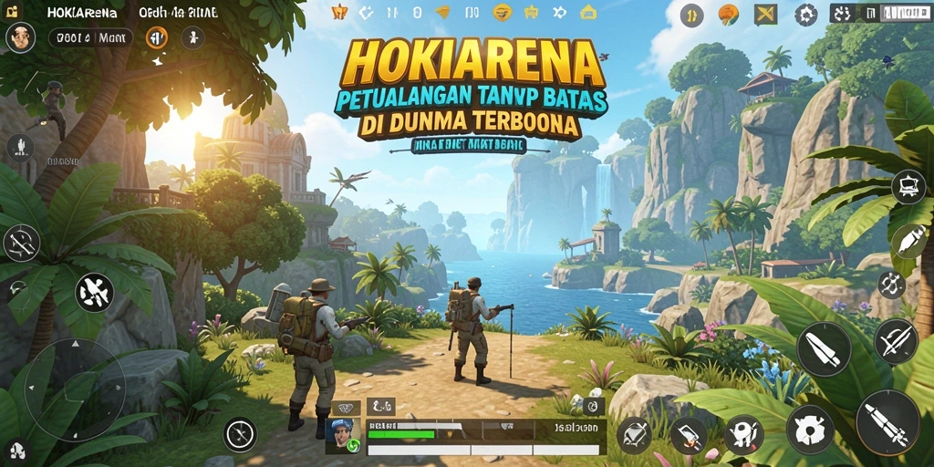 Tampilan gameplay HOKIARENA di dunia terbuka yang menakjubkan.