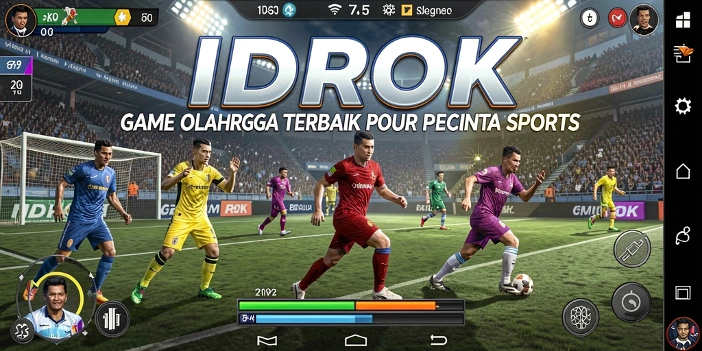 Tampilan gameplay <strong>IDROK</strong> yang menarik dan penuh aksi olahraga.