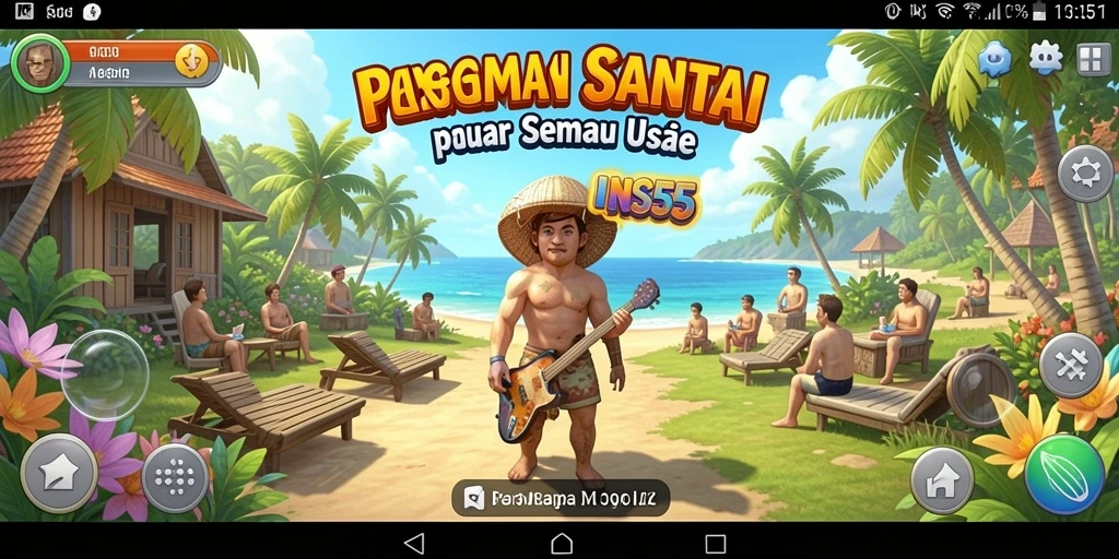 Tampilan gameplay INS55 yang penuh warna dan menyenangkan.