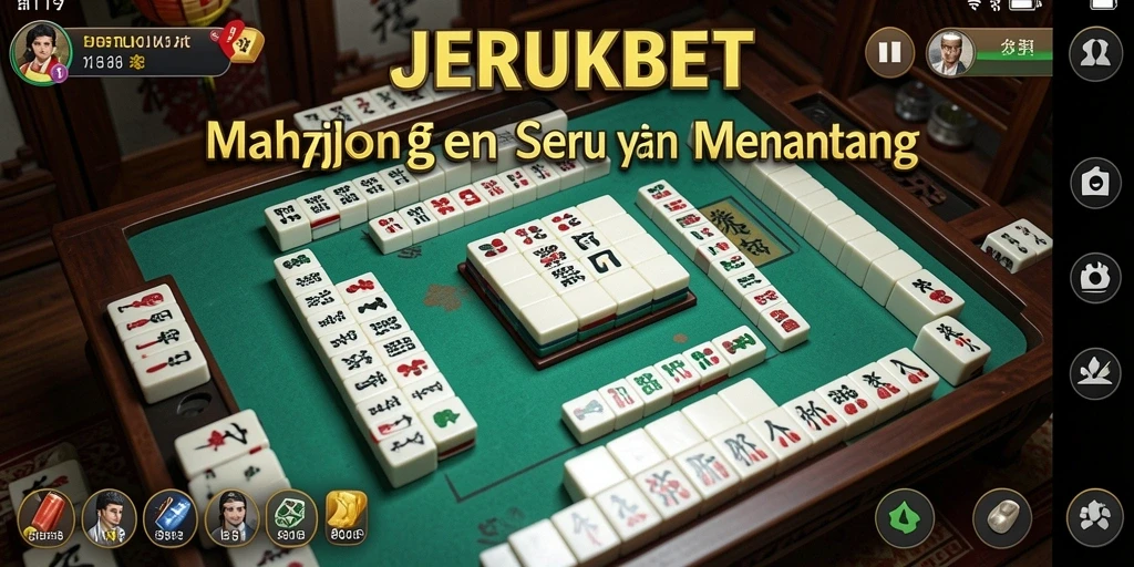 Tangkapan layar utama JERUKBET menampilkan permainan Mahjong yang menarik.