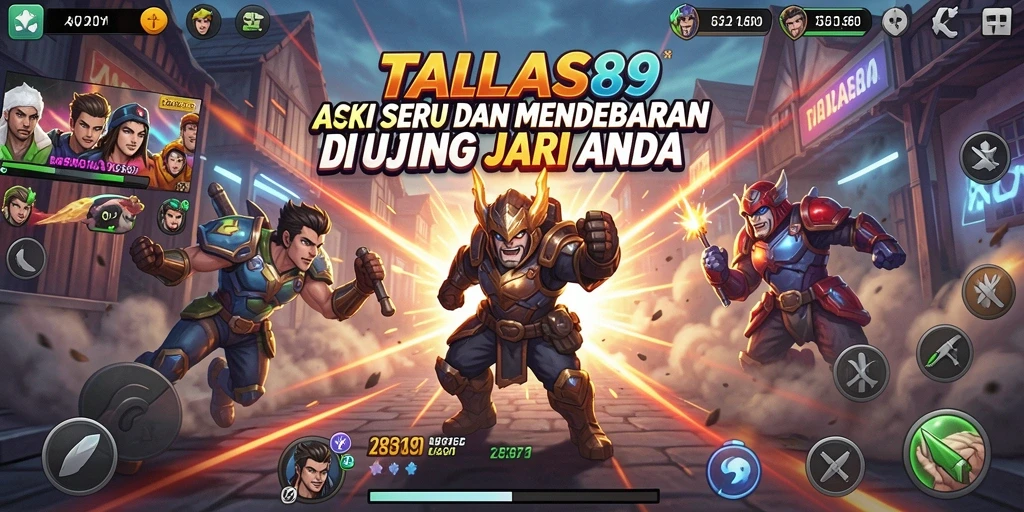 Screenshot TALAS89 menampilkan aksi mendebarkan di pertarungan.