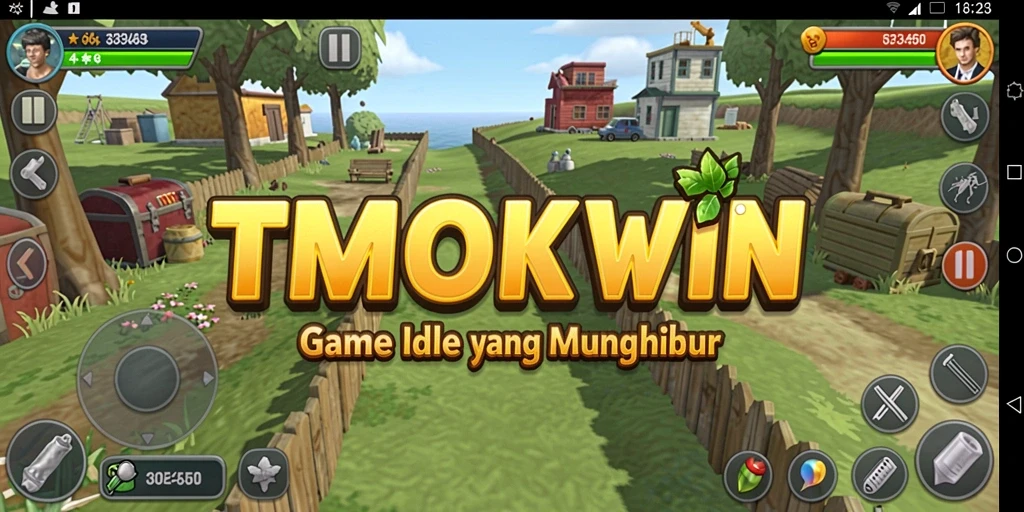 Tampilan gameplay TMOKWIN yang sederhana dan menarik.